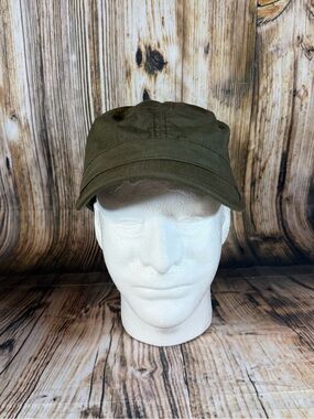 Tony Hawk Military Cadet Hat Army Olive Green One Size Cotton Retro Y2K